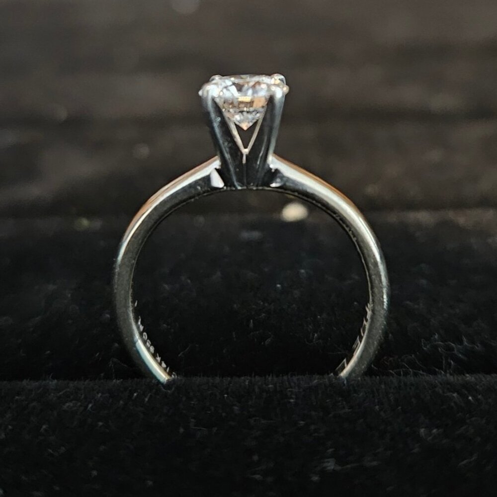 Leo Platinum 14K Solitaire .7ct Diamond Engagement Ring Retail At Over $5,900 - Picture 10 of 15